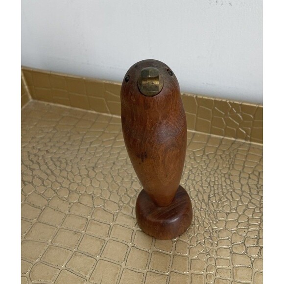 Wood Bird Standing Bottle Cap Opener Unique Brass Home Kitchen - Picture 2 of 6